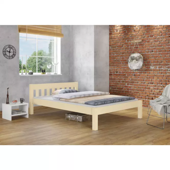Posteľ Pino 160x200 borovica lak
