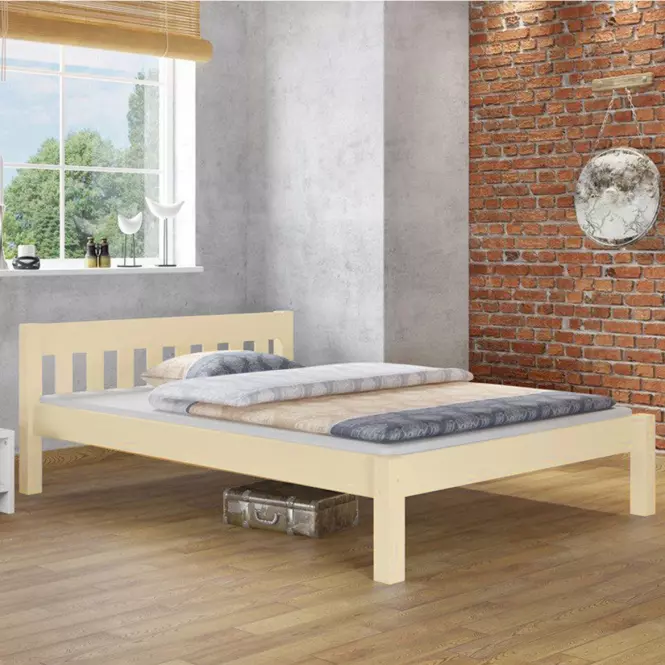Posteľ Pino 160x200 borovica lak