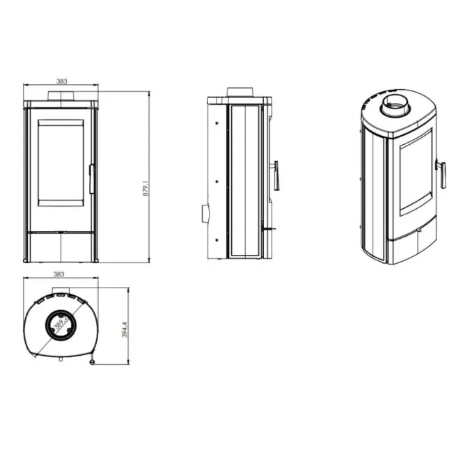 Krbové kachle Sora 7 kW,2
