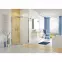 Sprchový kút štvrťkruhový KP4/TX5B 90/190 W0 SB Glass protect