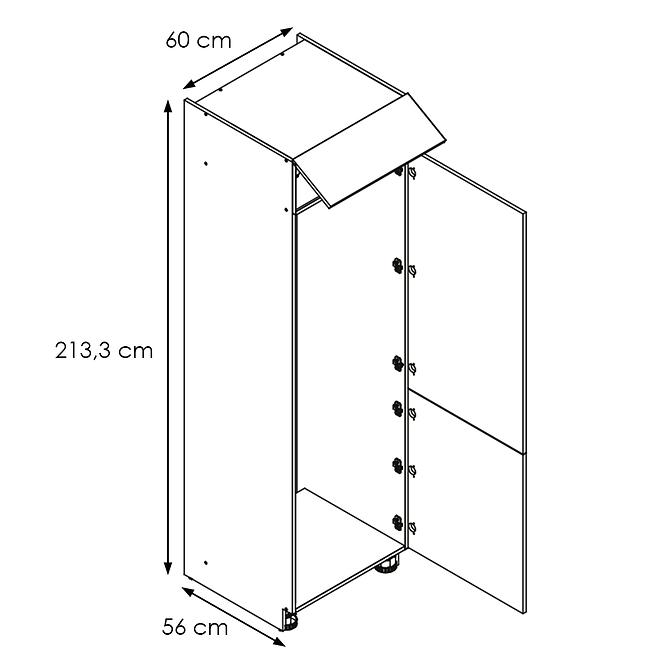 Kuchynská Skrinka Goya D 60 LO/2133 P/L(3FR)