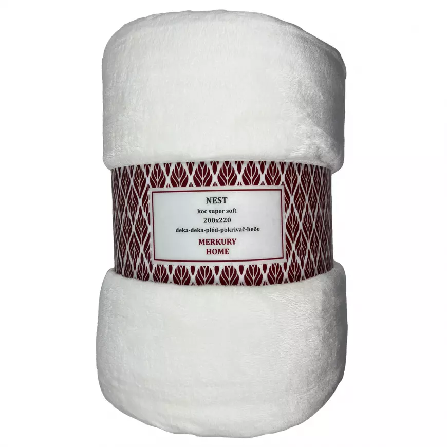 Deka Nest Super Soft biela 200x220 Merkury Home