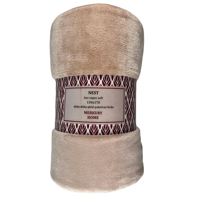 Deka Nest Super Soft svetloružová 130x170 Merkury Home
