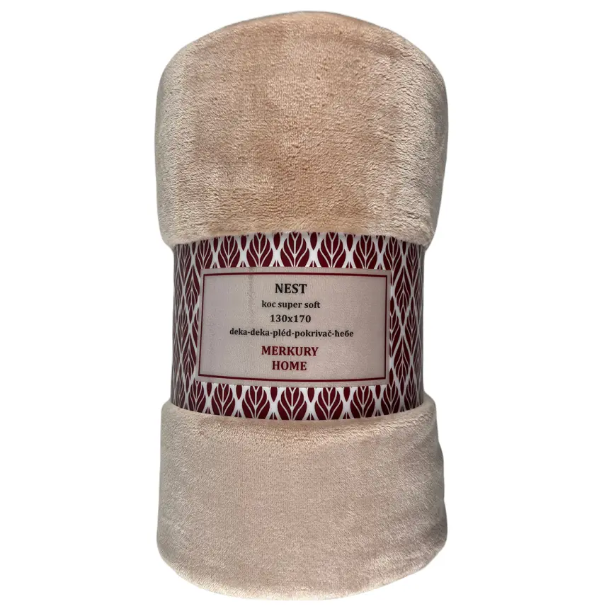 Deka Nest Super Soft svetloružová 130x170 Merkury Home