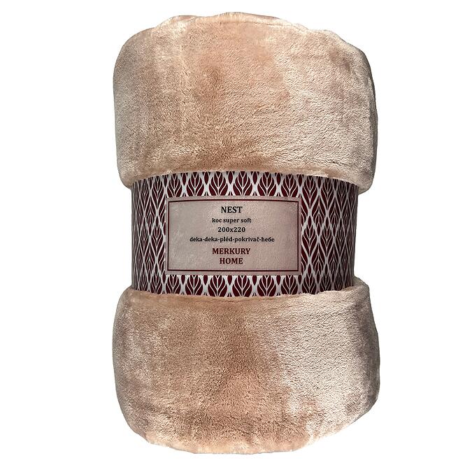 Deka Nest Super Soft svetloružová 200x220 Merkury Home
