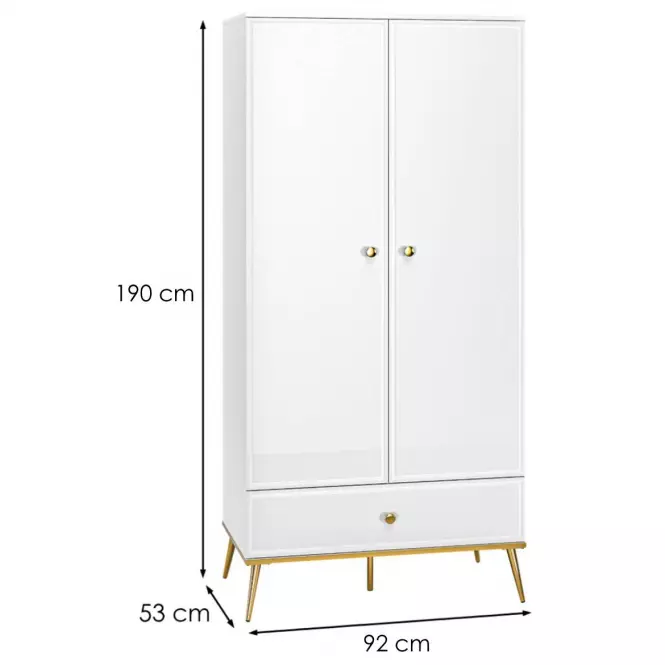 Skriňa Goldin 01 biela,2