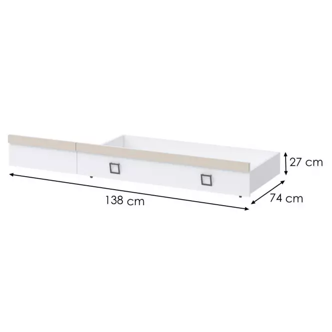 Zásuvka Kiki FK68-BE/KI-01 white/sand
