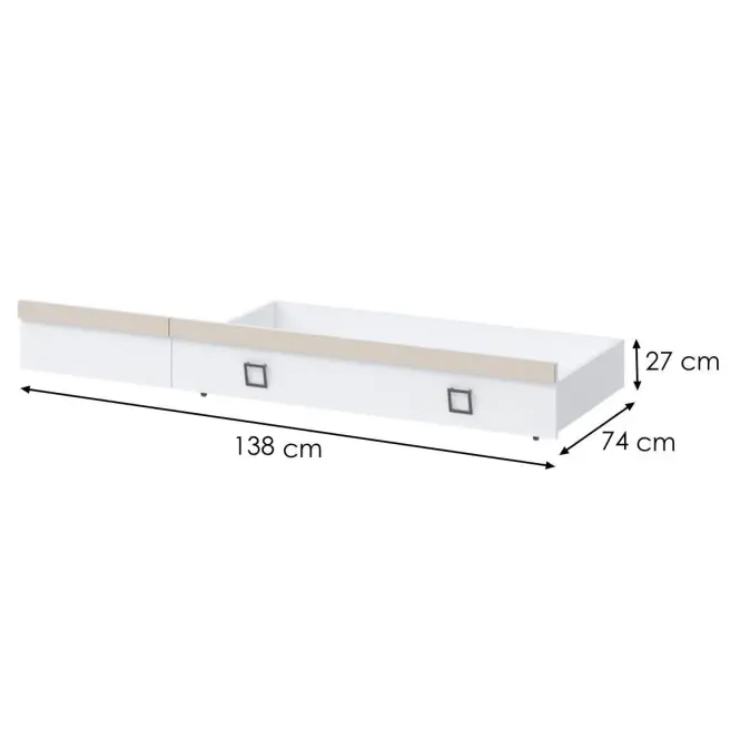 Zásuvka Kiki FK68-BE/KI-01 white/sand,2