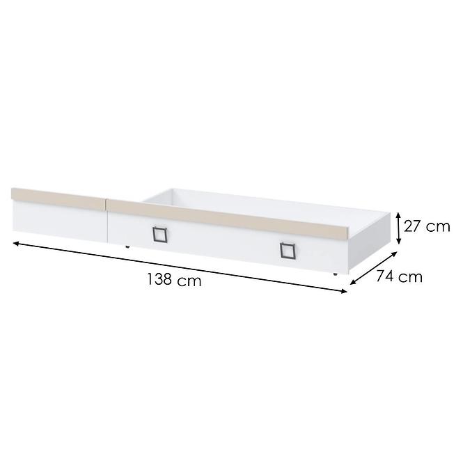Zásuvka Kiki FK68-BE/KI-01 white/sand,2