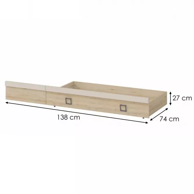 Zásuvka Kiki FK68-BK/KI-01 beech/sand