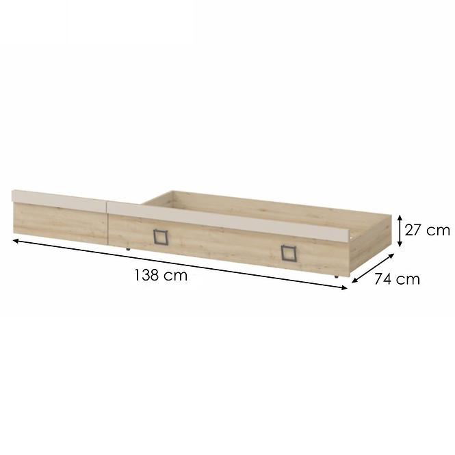 Zásuvka Kiki FK68-BK/KI-01 beech/sand