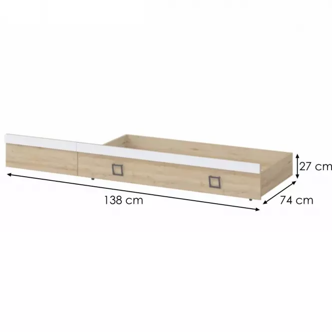 Zásuvka Kiki FK68-BK/KI-15 beech/white