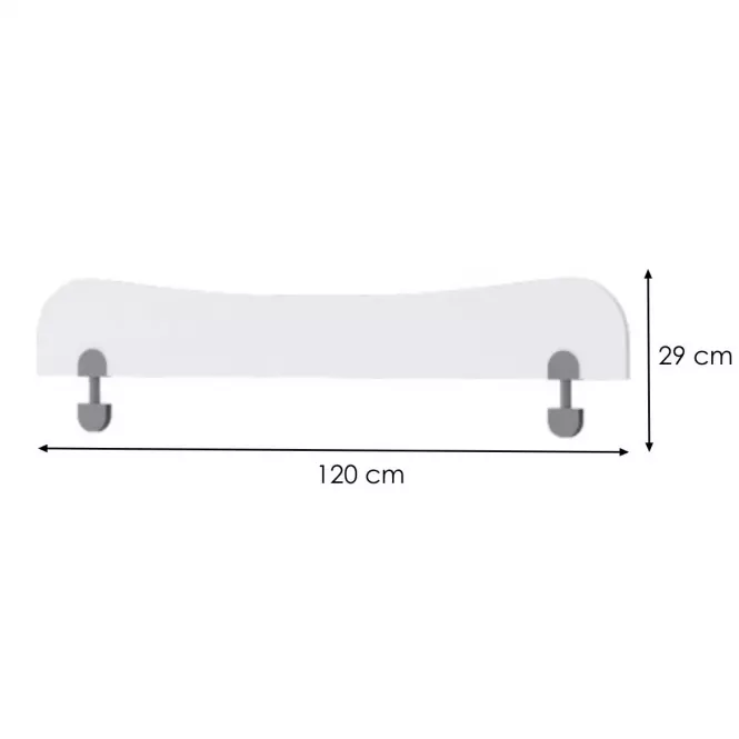 Zábrana Kiki OK120-BE/KI-15 white,2