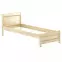Posteľ borovica LK125–90x200 surová,3