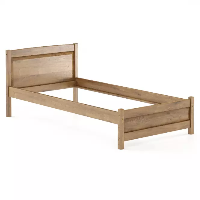 Posteľ borovica LK125–100x200 dub,3