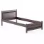 Posteľ borovica LK125–100x200 orech,3