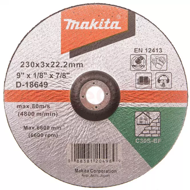 Kotúč na Rezanie Betónu Makita 230X3MM D-18649