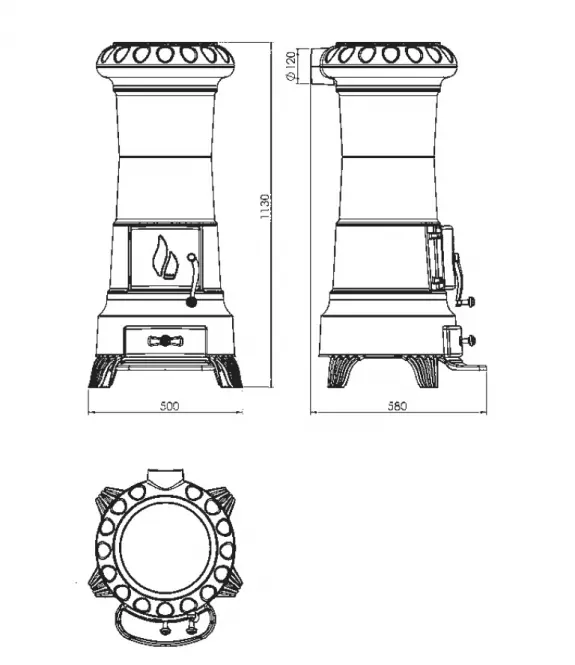 Krbové kachle Julia  8kW