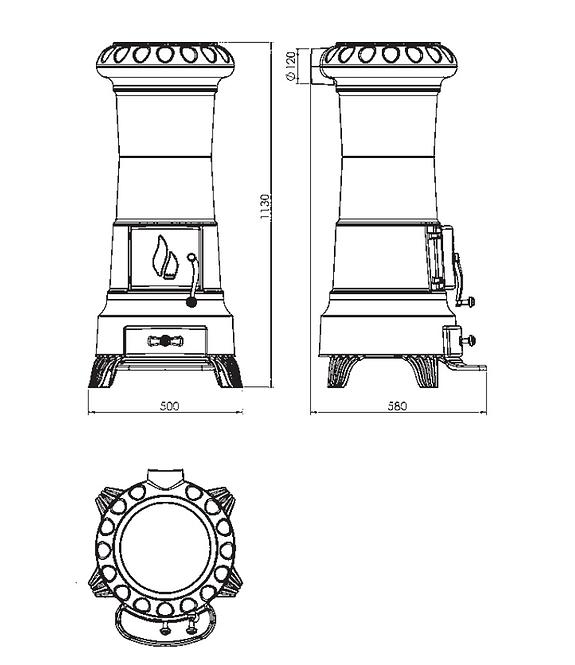 Krbové kachle Julia  8kW