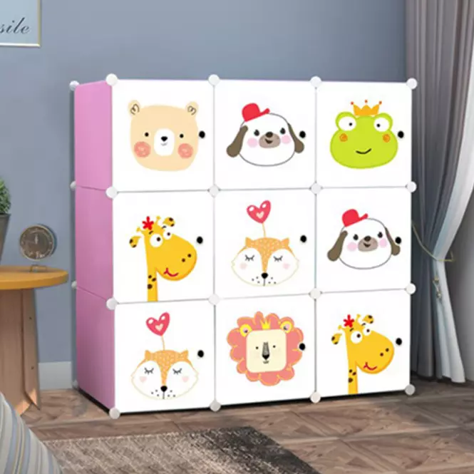 Detská modulárna skriňa Fantasy ružová