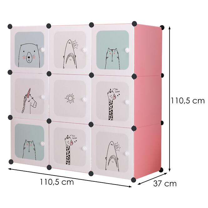 Detská modulárna skriňa Dragon 9