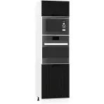 Skrinka do kuchyne  Kate d60pk mv 2133 pl čierny hrášok