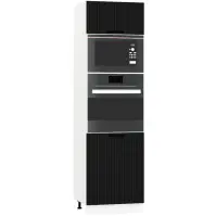Skrinka do kuchyne  Kate d60pk mv 2133 pl čierny hrášok
