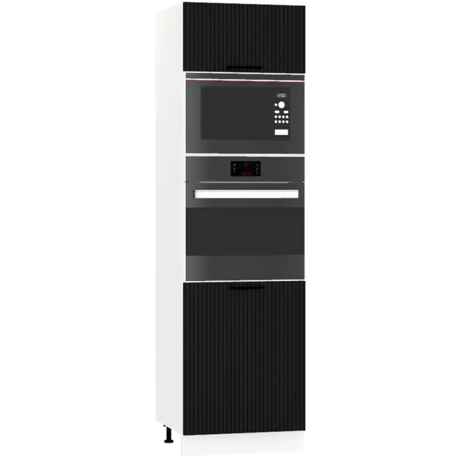 Skrinka do kuchyne  Kate d60pk mv 2133 pl čierny hrášok