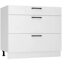 Skrinka do kuchyne  Kate d90pc s/3 biela puntík
