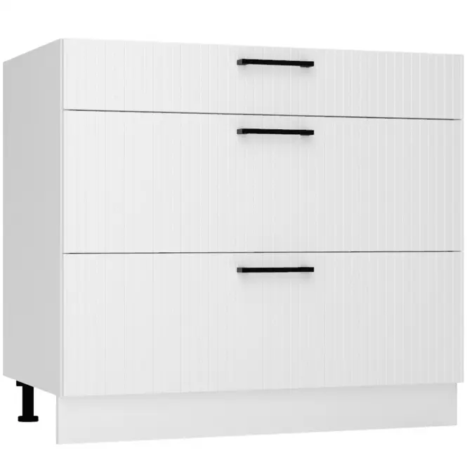 Skrinka do kuchyne  Kate d90pc s/3 biela puntík