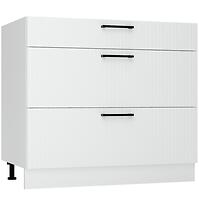 Skrinka do kuchyne  Kate d90pc s/3 biely hrášok