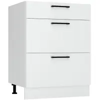 Skrinka do kuchyne  Kate d60s/3 biely hrášok