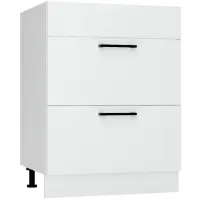 Skrinka do kuchyne  Kate d60pc s/2 zasl biely hrášok