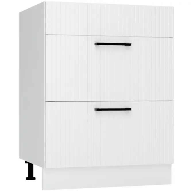 Skrinka do kuchyne  Kate d60pc s/2 zasl biely hrášok