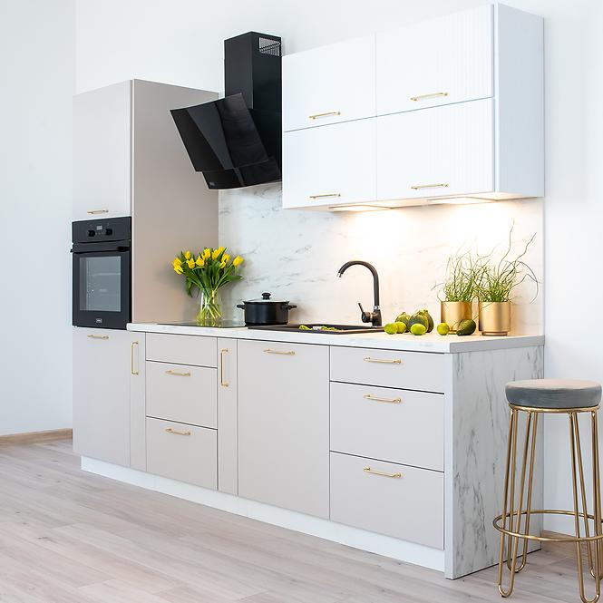 Skrinka do kuchyne  Kate d60pk mv 2133 pl biela puntík