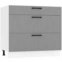 Skrinka do kuchyne  Kate d90pc s/3 šedá mat