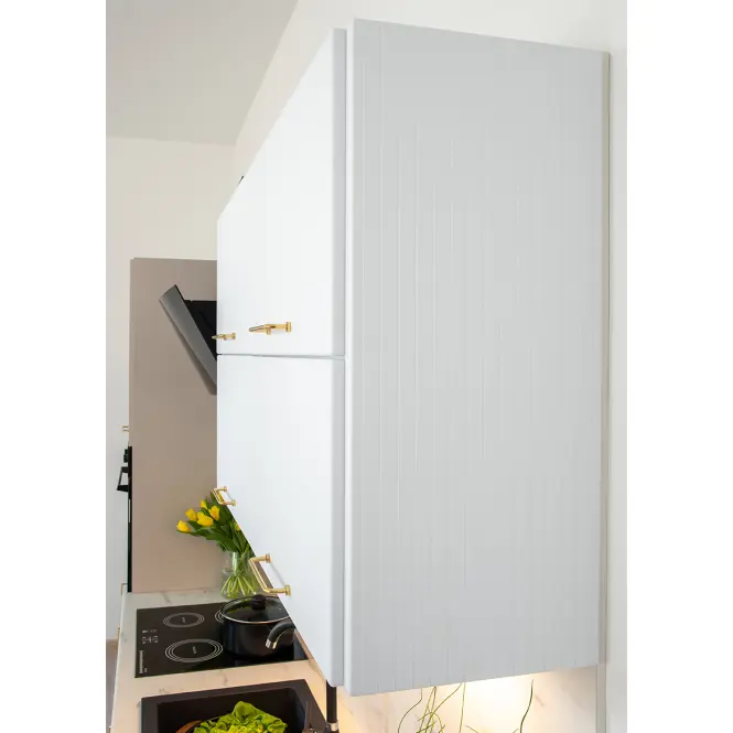 Panel bočný Kate 360x304 biely hrášok