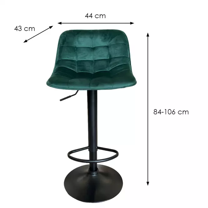 Barová stolička Joker Green/Black,3