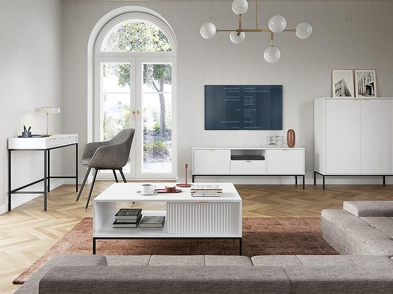 Konferenčný stolík L104 Nova biely,13