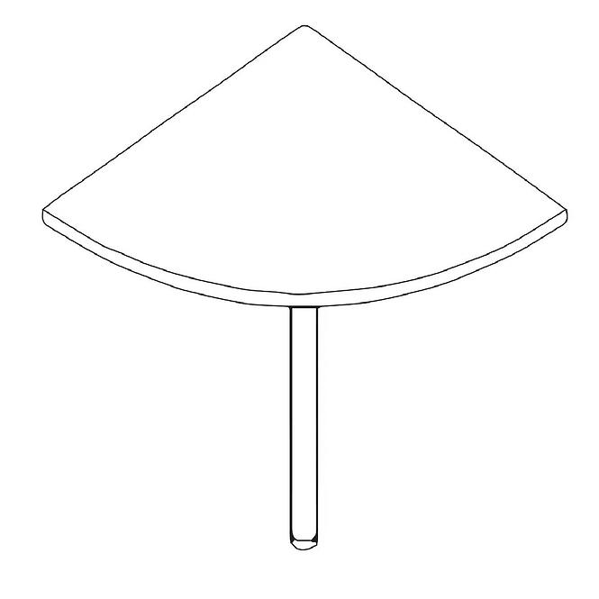Písací stôl Idea Nbarożne 70x70x75 Alabama,2
