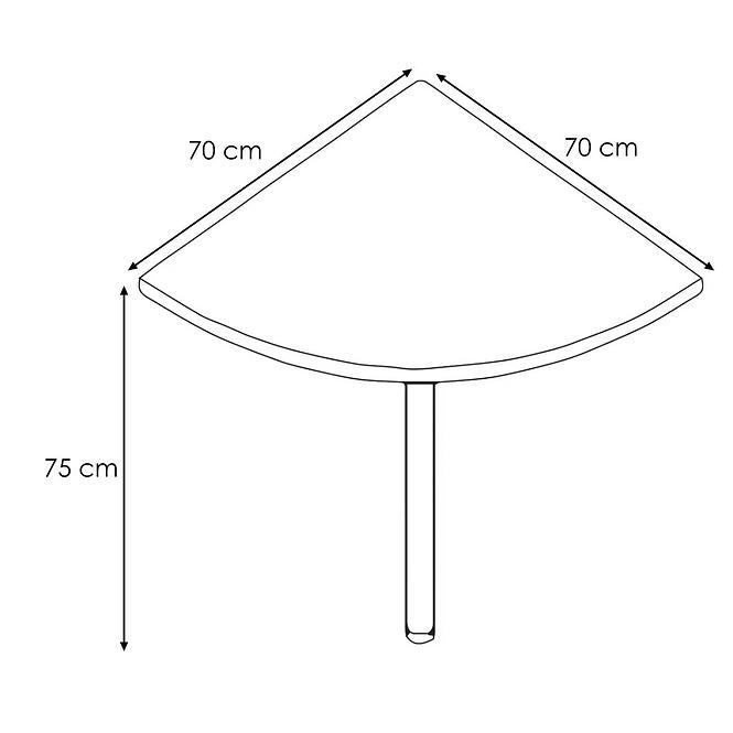 Písací stôl Idea Nbarożne 70x70x75 Alabama