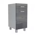 Kuchynská skrinka Lucjan D1F1S 40 LUX čierna