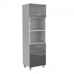 Kuchynská skrinka Lucjan 60KPM 2F 2100 LUX čierna