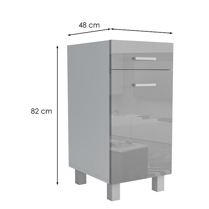 Kuchynská skrinka Lucjan D1F1S 30 LUX šedá
