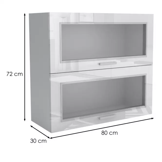 Kuchynská skrinka 80G 20W LUX biela,2