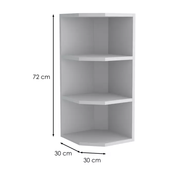 Kuchynská skrinka GZO 30 V-72 LUX čierna,2