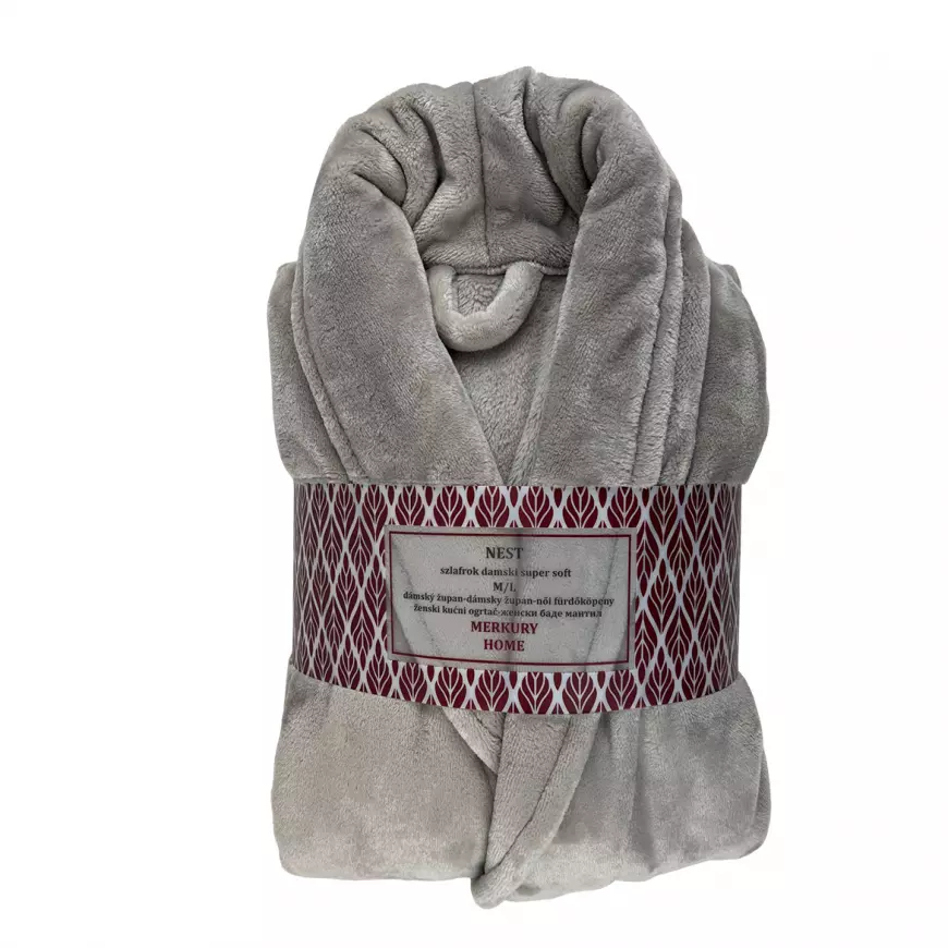 Župan Nest Super Soft svetlosivý M Merkury Home