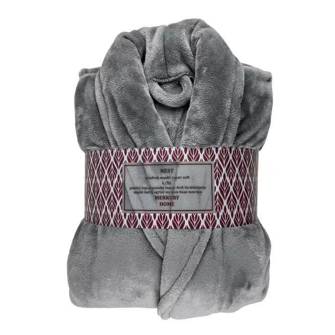 Župan Nest Super Soft tmavosivá L/XL Merkury Home