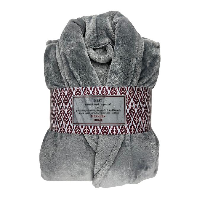Župan Nest Super Soft tmavosivá L/XL Merkury Home