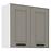 Kuchynská skrinka Luna claygrey/biela 80G-72 2F